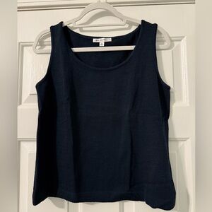 St John Navy Knit Tank Top Shell